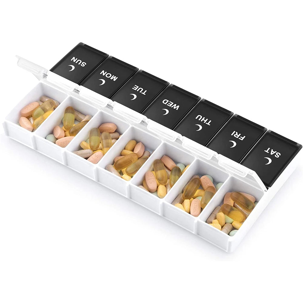 Weekly Portable Travel Pill Cases Box